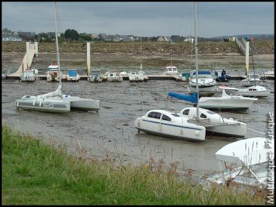 Corneel 26 et Aquilon 26 posé sur de la vase à Portbail