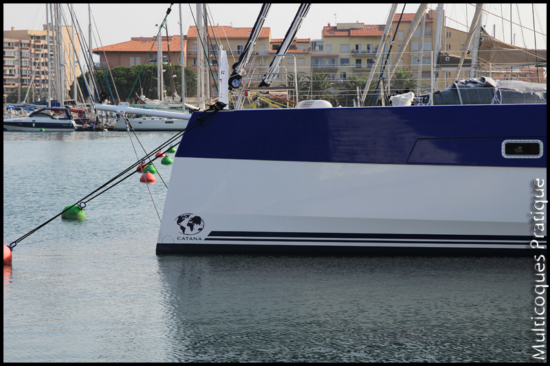 Etrave inversée sur Catana 70