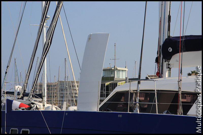 Dérive courbe sur Catana 70
